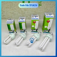 Philips 3U compact light bulbs 11W, 14W, 18W, 23W white, yellow light Philips light bulb Philips led