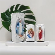 LILIN CATHOLIC CANDLE HOLDER TUBE PRAYER CANDLE COAST/ SPIRITUAL CANDLE HOLDER - MARIA CHANDELIER TU