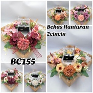 Bekas Hantaran Cincin Tea Rose Mix(BC155)Bekas 2 Cincin/Wedding Set Dulang Hantaran
