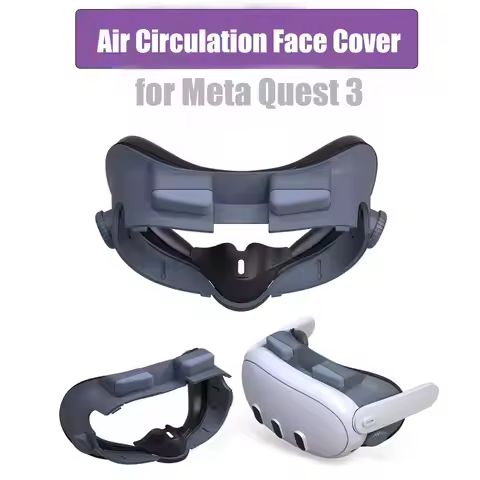 For Meta Quest 3 Air Circulation Face Cover VR Headset Replacement Facial Interface Mask For Meta Qu