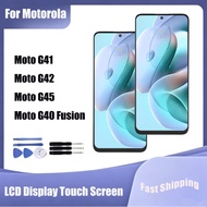 For Motorola Moto G40 Fusion G41 G42 G45 LCD Display Touch Screen Digitizer Assembly Replacement