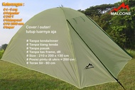 (Bukan Tenda) Cover atau Outer Tenda Dome 4-5 org Type Savana Malcone Polyester 210T Waterproof