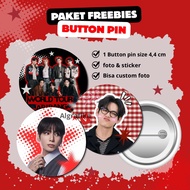 BTS freebies pin package BTS pin freebies kpop pin free photo and sticker