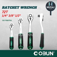 OBUN 72T Ratchet Wrench Handle 1/4" , 3/8" , 1/2"