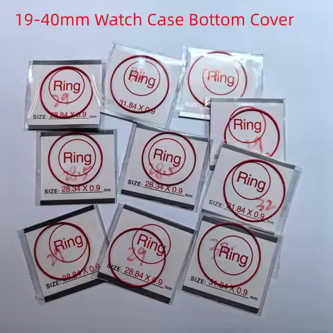 2/4PCS Red Gasket O-Ring 19-40MM Plastic Gasket Suitable For Tissot Watch Case Bottom Cover T035 Cou