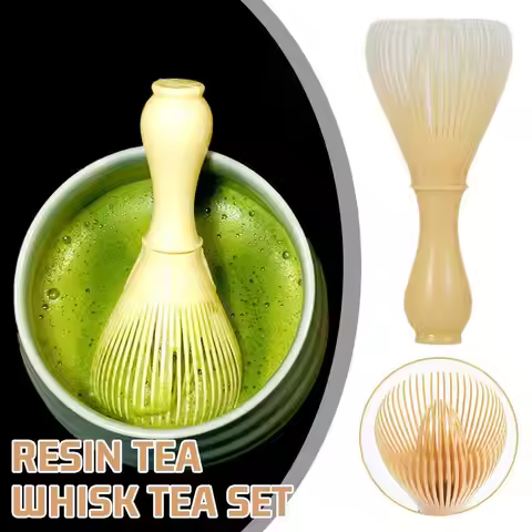 Japanese Resin Matcha Whisk Green Tea Powder Brush Grinder Matcha Tea Chasen Mixer Stirrer Reusable 