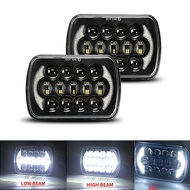 7x6 5x7 Led Headlights 6052 6054 H5054 H6054 Compatible with For Dodge Ford F250 E350 Jeep Cherokee 