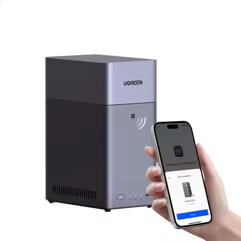 Great Offer NAS Desktop Network Storage 2-Bay 64TB Capacity AI Photo Album 4GB RAM 1GbE 4K Diskless