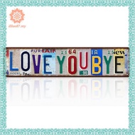 [dilao87.my] Love You Bye Tin Sign Love You Bye Hallway Entryway Wall Art 16x4 Inches Tin Sign Love 