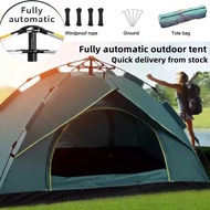 Camping tent waterproof 6-8 person outdoor heavy-duty tent double layer automatic dome camping tent