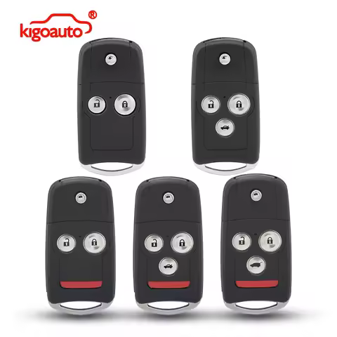 Kigoauto Remote Key Case Shell 2/3/4 Button for Honda Acura Civic, CR-V, Accord, Jazz, TL, TSX, ZDX,