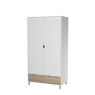 Tomato Home ตู้เสื้อผ้า Stockholm 2dr 2drw wardrobe กว้าง100ซม ลึก58ซม ตู้เสื้อผ้าไม้ | ราคารวมส่ง ป