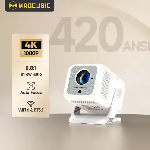 Magcubic Auto Focu HY310X 4K HD 1080P HD 420 ANSI Portable Projector Android 11 BT5.4 Built-in 5W Hi
