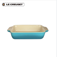 France LE CREUSET stoneware rectangular grill pan baking baking bowl oven microwave household multi-color