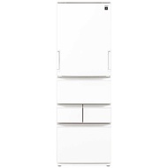 シャープ　SHARP　冷蔵庫 5ドア シルキーマットホワイト 5ドア 両開き 408L 冷凍室118L 　SJ-XW41P-W（標準設置無料）