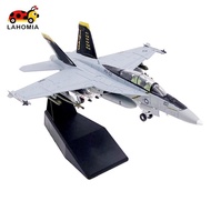 [lahomia] 1/100 FA-18F Alloy Fighter Aircraft Airplane Model with Stand Base Plane Figure Home Offic