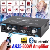 AK45/AK35 800W Home Power Amplifier 2 Channel Bluetooth v5.0 Mini Hifi Digital Stereo Sound System S