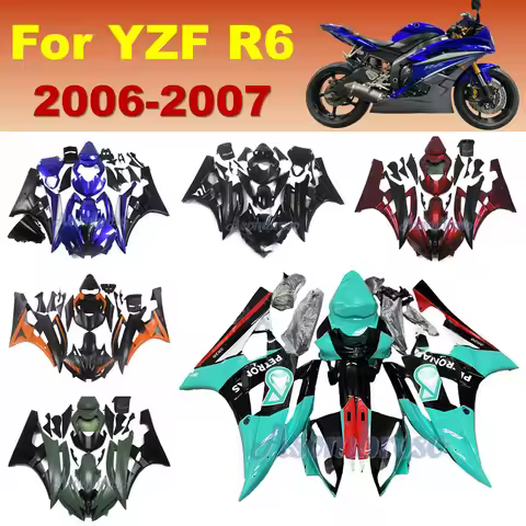 Full Fairing Kit For Yamaha YZF R6 2006 2007 YFZ-R6 06 07 RJ11 Custom Motorcycle Modification Access