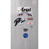 Stickers Accessories Package Helmet Ar*i Cutting Black Ram4
