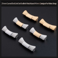 Rolex Oyster Type Permanent Diary Type 41mm Rubber Watch Strap Connector Silicone Strap Joint 21mm