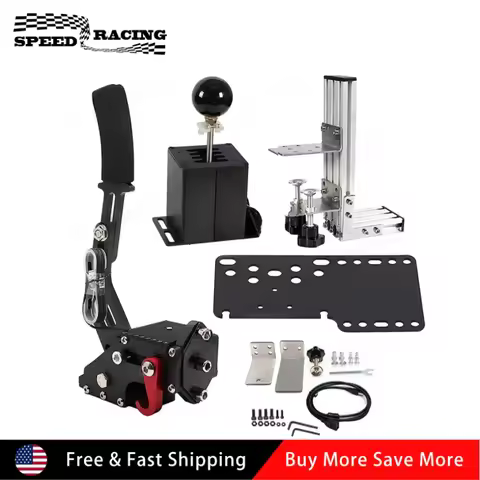 PC USB Simulator Shifter Handbrake With 7+R H Shifter Clip For Logitech G29 G27 Racing Game GT THRUS