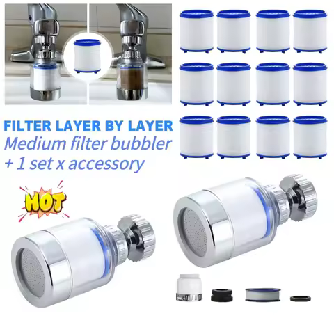 360 Degree Faucet Water Clean Filter Purifier Rotating Splash Filters Faucet Adapter Anti-splash for