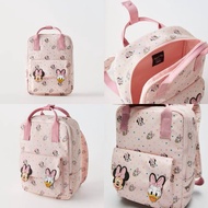 zara minnie mouse backpack อปก ป้าย ถุงผ้า ขนาดประมาณ ฐาน 7.5 นิ้ว ตัวกระเป๋าขนาดกว้าง 10.5 นิ้ว ส