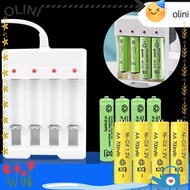 OLINI AA / AAA Battery Charger Adapter Professional 4 Slot USB Battery Charger