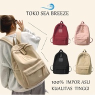 Ready Cod Tas Ransel Wanita Korean Backpack Polos Baby Bag Baru Tas Ransel Eiger Anak Sekolah Sma Re