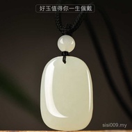 Pendant Official Fidelity Hetian Jade Women's Safe Nothing Brand Men's Jade Pendant Good Luck Neckla