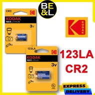 Original Kodak 123LA / CR2 Max Super Alkaline 3V Battery | 1pc ( CR123A )