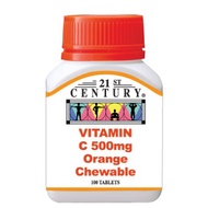 21st Century Chewable Vitamin C 500mg