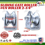 999 SLIDING GATE ROLLER 2-1/2" INCH (U / UV / V) WITH BRACKET / BESI BEARING PINTU PAGAR RODA PIPE /