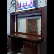bufet jadul antik kayu jati tua tebal bekas dah plitur ulang bogor