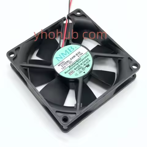NMB-MAT 3108NL-04W-B30 P00 DC 12V 0.19A 80x80x20mm Server Cooling Fan