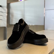 Men Thick Sole Leather Shoes Lace Up Causal Shoes