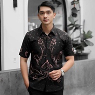 Kemeja Batik Pria Lengan Pendek Murah Kualitas Super Baju Batik Pria Motif Terbaru 2024 Hem Batik