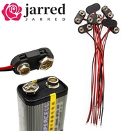 JARRED 10Pcs Battery Holder Clip, I / T Type Cable Snap on Battery Clip Connector, Battery Holder 9 