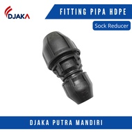 Sock reducer hdpe / reducer coupler hdpe 3/4" x 1/2"