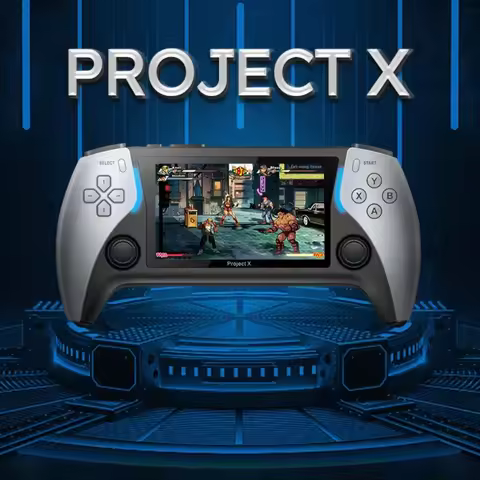 Upgraded Project X Pro Handheld Retro 3D Game Console 20+ Emulator 20000+ game,4.3 Inch IPS 3200mAh 