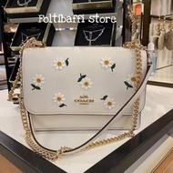 TAS WANITA COACH C2858 DAISY EMBROIDERY KLARE SHOULDER BAG ORIGINAL