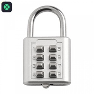 1F 8-Digit Combination Padlock Solid Steel Body 8-digit Combination For Cabinets