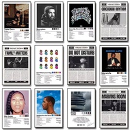 Famous Pop Rapper Drake Album Cover Posters Rap Hip Hop Music Newspaper Prints Canvas Painting Wall 
