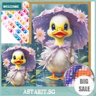 5D DIY Full Round Drill Partial AB Diamond Painting Duck Kit Art Decor 45x65cm