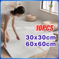 30x30/60x60CM Marble Tiles Self Adhesive 10PCS Floor PVC Flooring Sticker Tiles Floor Kliker Lantai 