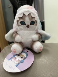 mofusand貓咪毛絨吊飾公仔（彩色鯊魚）