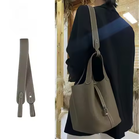 100% Genuine Leather Bag Strap for Hermes Evelyn Bags Shoulder Crossbody Straps Belt Replacement Bag