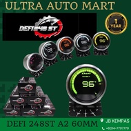 DEFI A2 248st RGB DIGITAL METER ADVANCE ADIK BERADIK VACUUM BOOST WATER OIL TEMP VOLT RPM PRESSURE