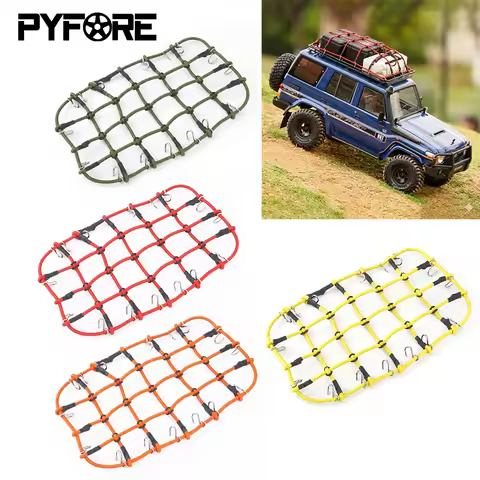 RC Car Parts 1/10 Simulation Crawler Modified Upgrades Accessories Roof Elastic Luggage Net D90 SCX1