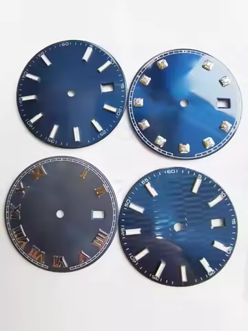 AR factory watch dial for DJ 3235 movement 126334 blue lumen 41mm